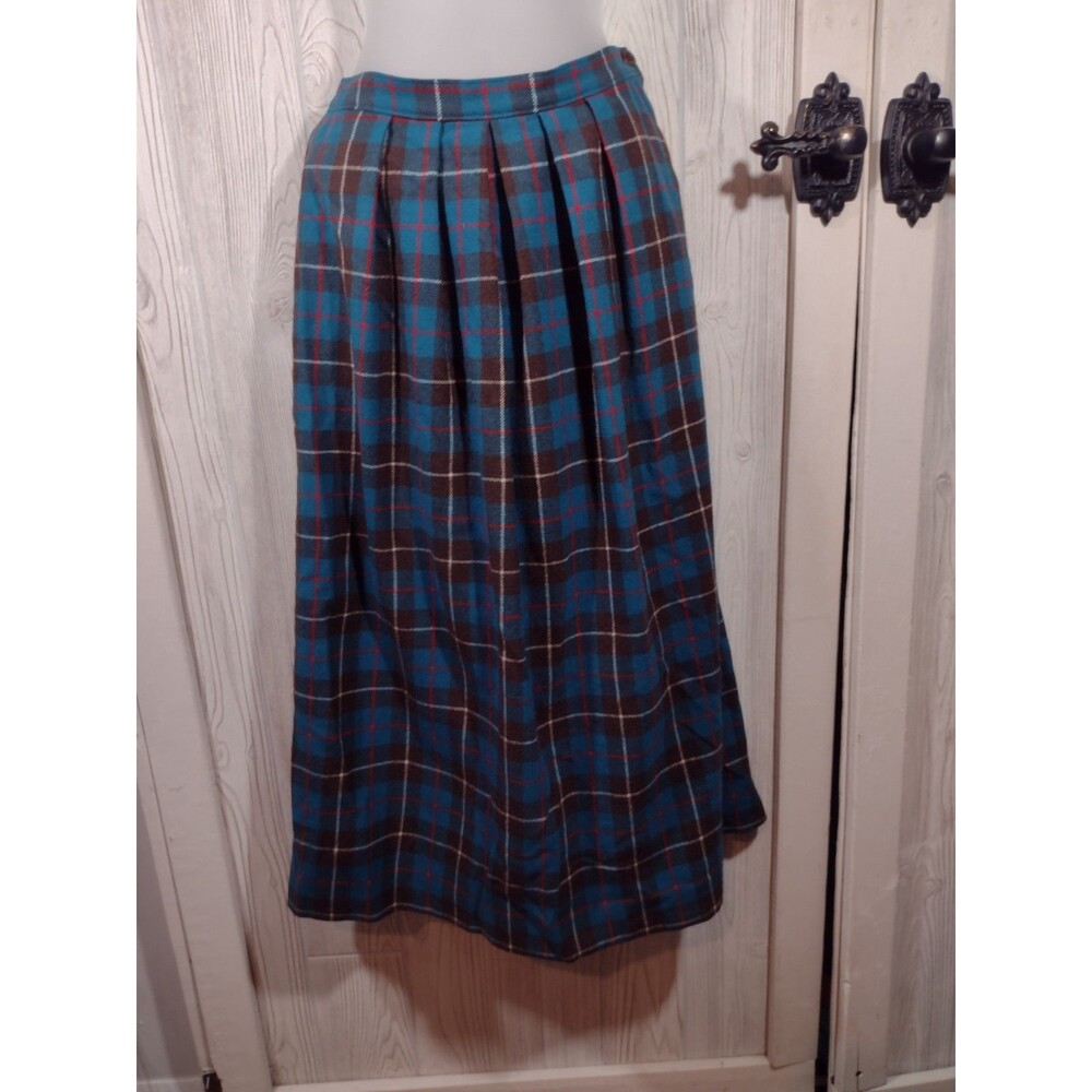 Vintage Pendleton Skirt Authentic Mac Kinnon Hunting Tartan Wool Size 10 USA - Picture 6 of 16